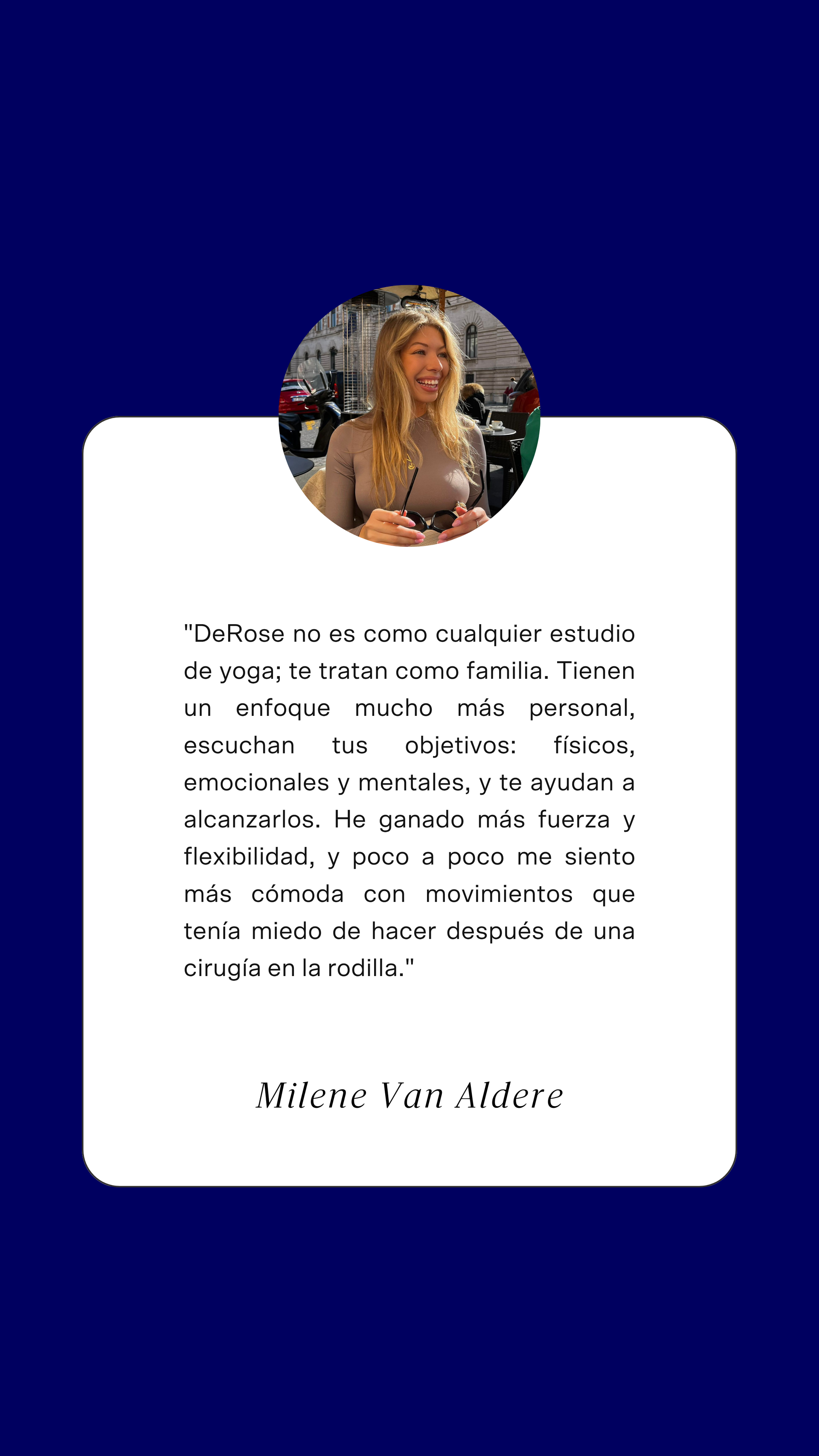 testimonio Milene